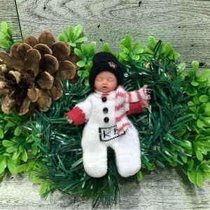 Festive My Mini Baby Doll CHRISTMAS OUTFIT with Scarf and Hat